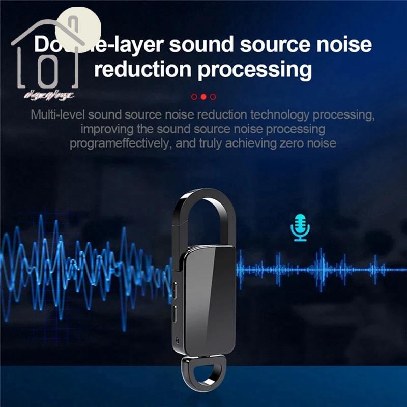 Móc Khóa Đầu Ghi Điều Khiển Bằng Giọng Nói S20 Giảm Tiếng Ồn Ghi Âm Móc Mini Mictaphone Âm Thanh Giọng Nói Recordin Giảm Tiếng Ồn 32G