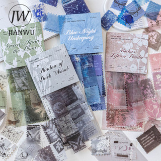 JIANWU Mọi Thứ Là Im Lặng Và Bí Tích Dòng Vintage Tem Phong Cảnh Chất Liệu Cắt Dán Sáng Tạo Tạp Chí Văn Phòng Phẩm