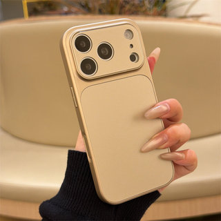 Như 17Pro Ống Kính Mạ Điện Bạc Cam PC Ốp Lưng Điện Thoại iPhone 17Promax 16Promax 13 14 15 Pro Max Chống Sốc Nam Nữ Vỏ Di Động