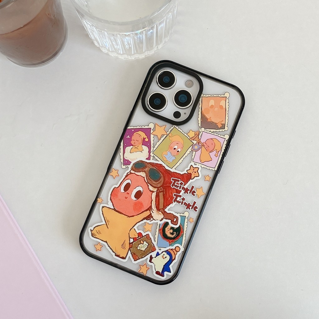 Logoless Pha Lê Acrylic Hợp Thời Trang Đồ Chơi POP MART Twinkle Twinkle Thiết Kế Vỏ Cứng Tương Thích Cho iPhone 17 Pro Max Air Plus 16 / 15 / 14 / 13 / 12 / 11