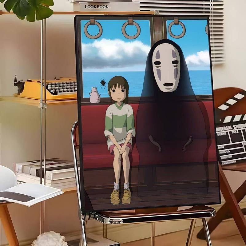 Spirited Away Anime HD Chống Thấm Nước Canvas Nghệ Thuật Poster Không Khung Thẩm Mỹ Trang Trí Tường Cho Nhà Phòng Ngủ Thanh