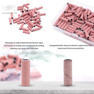 Dây đeo vòng chà nhám mini 3mm cho máy mài móng tay, mũi khoan 120/150/180/240 grit, loại bỏ gel sơn móng
