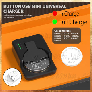 Giao diện sạc pin pin Coin Cell Type-C Tương thích với nhiều mẫu pin đồng xu Thiết kế di động Bộ sạc nút