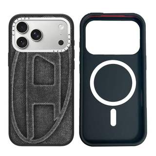 CASECASE X Đen Denim Hình Bầu Dục D Ốp Lưng Máy Ảnh Màu Trắng Vòng Phiên Bản Mờ Đen Cứng Hút Từ Tính Tác Động Dành Cho Apple IPhone 13 14 15 16 17 Pro Max Air Plus Có Hộp