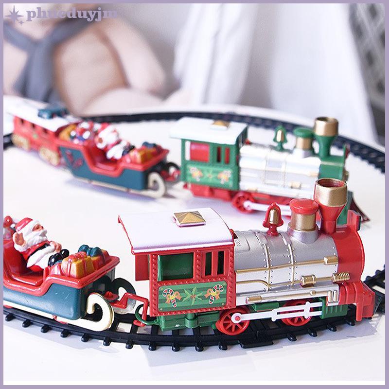 Phu điện giáng sinh TRAIN SET với âm thanh và ánh sáng VN
