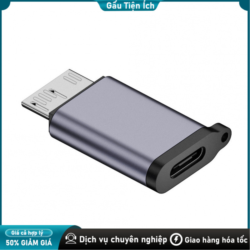 Adapter USB C to Micro B 10Gbps cho HDD Bộ chuyển đổi TYPE-C sang Micro B，Cho ổ cứng HDD / SSD，Nhỏ gọn, tiện lợi