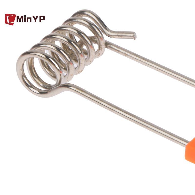 CMinYP 10 Chiếc Lò Xo Thép Kẹp Kim Loại Cho Đèn Led Downlight Bảng Đèn Trần Lò Xo Vòng Tròn Với Tay Cao Su Chiếu Sáng Vinh Quang