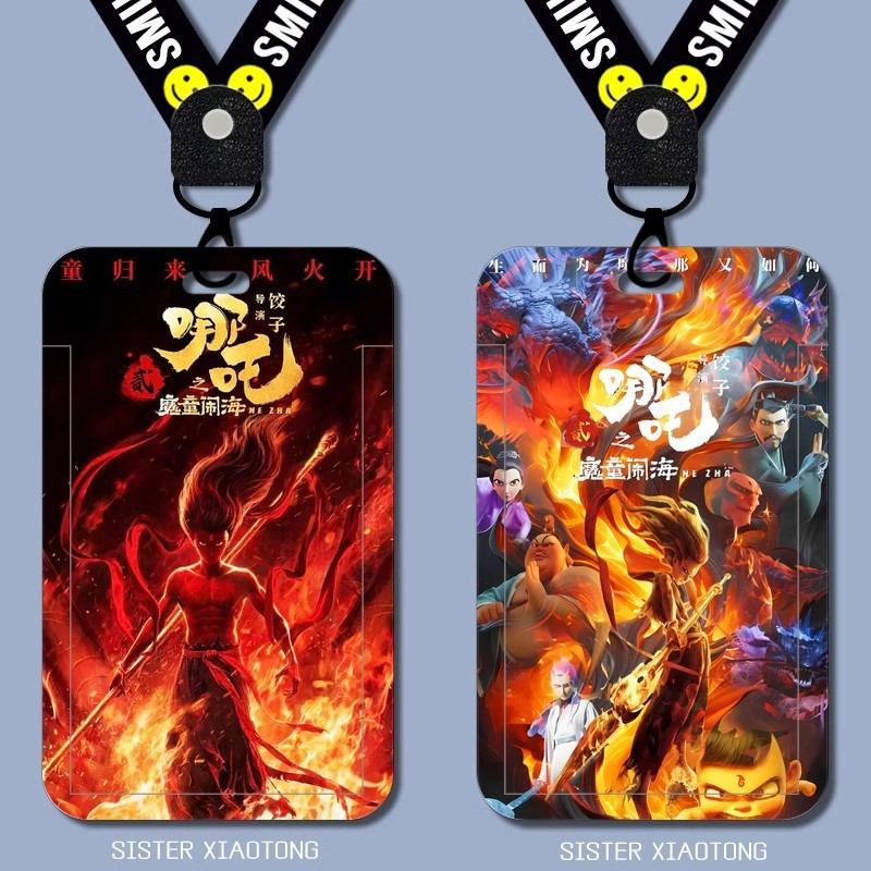 Nezha 's Demon Boy Ma Ám Seafall Card Nezha Sinh Viên Trượt Thẻ Thực Phẩm Thẻ ID Công Cộng Bảo Vệ Thẻ Trường 26.3.9