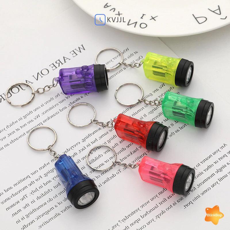 Đèn Pin Mini Cầm Tay Nhiều Chức Năng Với Móc Khóa Phối Dây Chuyền
