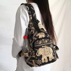 Túi đeo ngực Nữ chéo Tất cả các trận đấu Nhẹ Đơn giản Ba lô Mini thông thường Chống thấm nước Cross-Body Vải Nylon Ba lô Túi đa năng