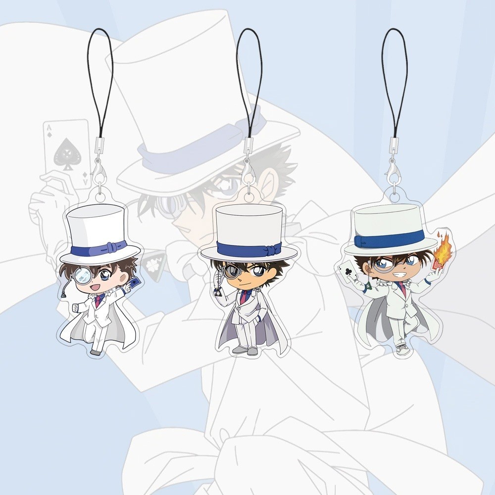 Dây đeo điện thoại 55mm Kid Phim hoạt hình Dectective Conan Charms Carton Phụ kiện điện thoại Acrylic Mặ