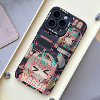 Ốp điện thoại Genshin Impact Varesa cho iPhone 17 / 17Air / 16E / 15 Plus / 14 / 13 / 12 / 11 / Pro Max. Chống sốc rơi. Hộp đựng túi khí kiểu áo khoác silicon lỏng che phủ toàn diện