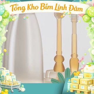 Set rơ lưỡi,Bộ Rơ Lưỡi Silicon Bản Chải Silicon Cho Bé Mềm Chống Tưa Lưỡi Nấm Lưỡi Rưa Lưỡi Cho Bé 0 - 2 Tuổi