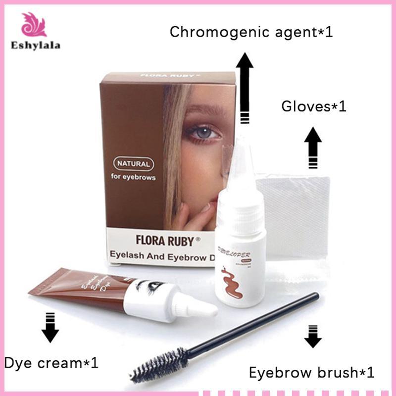 Eshylala Thuốc nhuộm lông mi mới Thuốc nhuộm lông mày Tint 15 phút Nâng nhanh Lông mày chống thấm nước [MỚI]