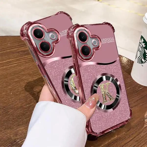 Vỏ Cho VIVO V60 LITE Phim Hoạt Hình Bảo Vệ Toàn Diện Chống Rơi Màu Hồng May Mắn Bìa Thư Mạ Điện Bảo Vệ Camera Vỏ Điện Thoại Silicon