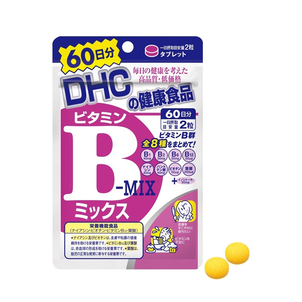 Thực phẩm bảo vệ sức khỏe DHC VITAMIN B MIX (120 viên) - Dạng viên hỗ trợ bổ sung vitamin nhóm B