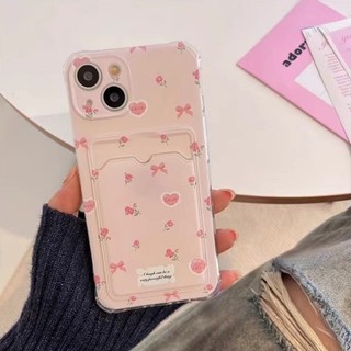 Dành Cho IPhone 17 16 15 14 13 12 11 Pro Max X XR XS Max 7 8 Plus Màu hồng vàng thẻ trường hợp điện thoại di động