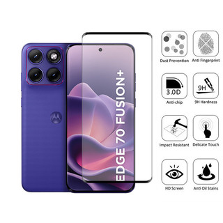 1-2 Chiếc Kính Cường Lực Bảo Vệ Màn Hình Cho Motorola Moto edge 70 Fusion + 60 Pro Fusion Signature 5G 9D Kính Bảo Vệ