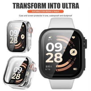 Đồng Hồ Bảo Vệ Màn Hình Dành Cho Redmi watch6 Kính Cường Lực + PC Ốp Lưng Khung Ốp Lưng Cho Redmi Watch 6 Vỏ PC Cứng Toàn Diện