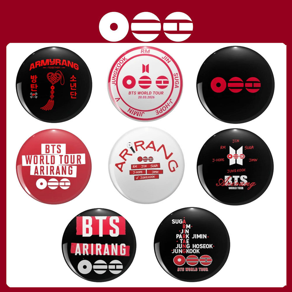 SQ3 BTS Tinplate Huy Hiệu Túi Thời Trang Quần Áo Phụ Kiện THẾ GIỚI TOUR Album thứ 5 ARIRANG Huy Hiệu QS3