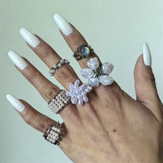 Vòng Xếp Chồng Handmade Hoa Mở, Thiết Kế Phù Hợp