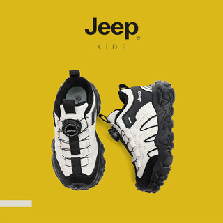 JEEP Giày Trẻ Em Nút Xoay Ấm Bố Giày Lông Cừu Lót Dày Bé Trai Bé Gái Hợp Thời Trang Giày Chạy Bộ Thể Thao