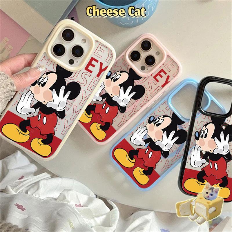 Kính lau chùi Mickey dễ thương Ốp điện thoại từ tính cho iPhone 11 12 13 14 16 17 Pro Max 7 Plus XR Xs Max Vỏ dễ thương