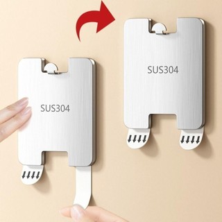 Bộ móc treo tranh tự dính chịu lực cho phòng khách Móc treo tranh،Móc treo không đục lỗ،Chất liệu Thép không gỉ (Inox)
