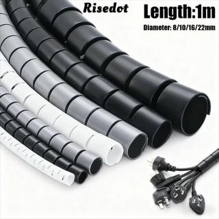 Vỏ bọc cáp RISEDOT, Bảo vệ dây 8 / 10 / 16 / 22mm linh hoạt, Tay áo cáp xoắn ốc