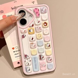Ốp Điện Thoại Thích Hợp Cho iPhone Hoạt Hình Sáng Tạo Bàn Phím Ba Chiều Thích Hợp Cho iPhone17 / 16pro Vỏ Mềm 15 / 12 Vỏ Điện Thoại 14 / 13promax Vỏ Bảo Vệ Mềm ZGG6