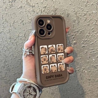 Vỏ Hoạt Hình Capybara Dễ Thương Cho Samsung Galaxy A56 5G A36 A26 A07 A06 A17 A16 A15 A25 A55 A35 A54 Silicon Đơn Giản Chống Sốc Hàn Quốc Hot Hợp Thời Trang Retro Ốp Điện Thoại