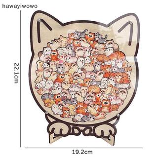 [HAW] 1 Bộ Ghép Hình Giảm Căng Thẳng Động Vật Chó Mèo Chủ Đề Gấu Hoạt Hình Đồ Chơi Xếp Hình Bằng Gỗ Để Trang Trí Nhà Đồ Chơi Giáo Dục Vui Nhộn Quà Tặng VN