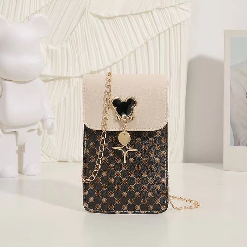 Dây Xích Túi Điện Thoại Di Động 2025 Phong Cách Mới Cao Cấp Phong Cách Phương Tây Mini Một Vai Messenger Túi Nhỏ Mùa Hè Nhẹ Nữ Túi
