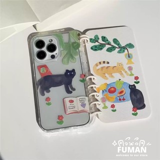Flip Book Ốp Điện Thoại Cho Huawei Nova 15 Ultra 14 13 12 9 SE 11 Pura 80 Pro Plus P60 P50 P40 P30 Pro Y6P 2020 Mate 30 Ốp Lưng Trong Suốt Hình Chim Dễ Thương Hoạt Hình Mèo Mềm Giá Đỡ