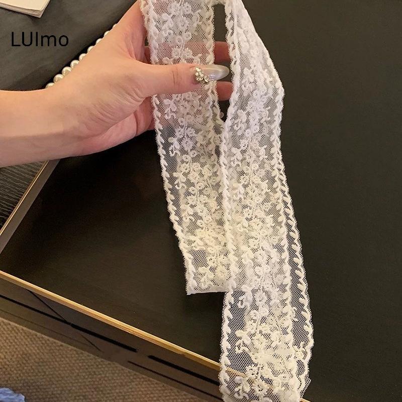 Đồng hồ thời trang LUImo cho nữ, màu trơn, túi lụa và chocker hoa ren