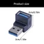 GODD USB3 0 Nam Nữ Góc Phải Adapter An Toàn Cho Nhiều Thiết Bị Kết Nối