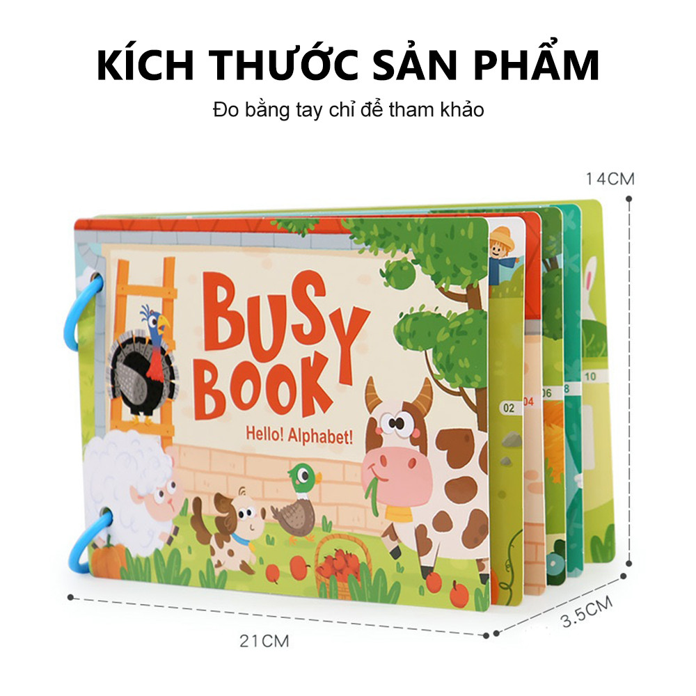 Đồ chơi Montessori cho trẻ 1, 2 và 3 tuổi: Sách tương tác, đồ chơi trẻ em từ 2 tuổi trở lên, sách hoạt động cho trẻ em.