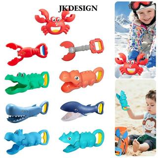 JKDESIGN Đồ Chơi Cát Tuyết, Họa Tiết Hoạt Hình Trẻ Em Đồ Chơi Đi Biển Đào Xẻng Cát, Trò Chơi Sáng Tạo Nhiều Màu Máy Làm Quả Cầu Tuyết Kẹp Cát Khuôn Trong Nhà Ngoài Trời
