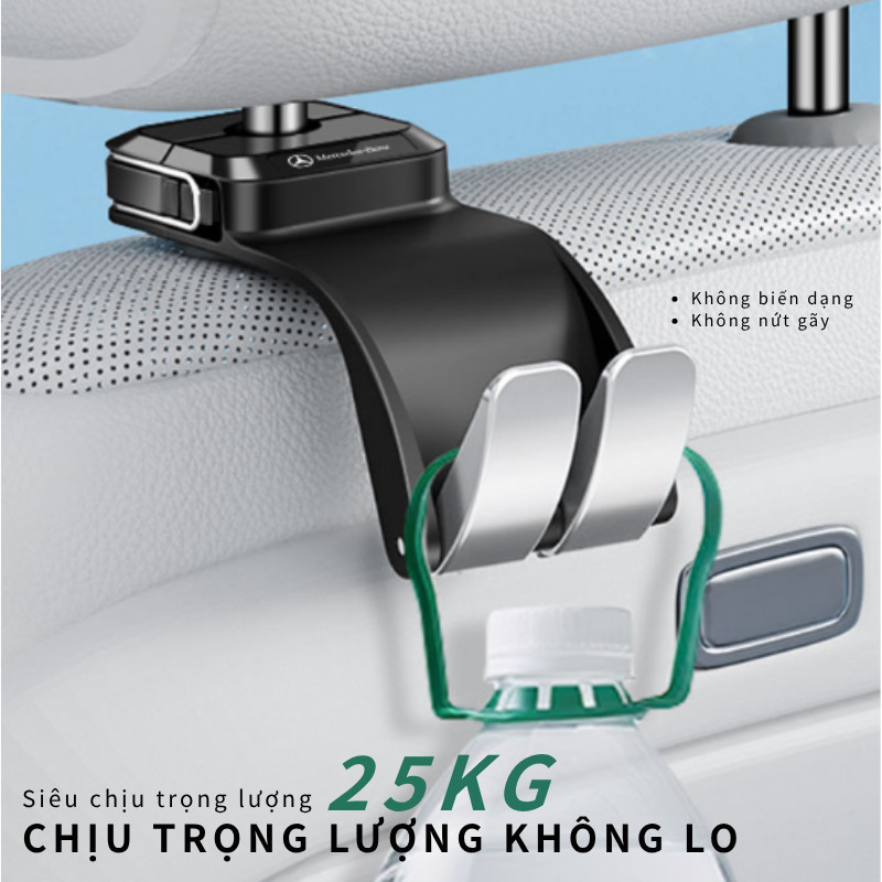 Móc Treo Đa Năng Ô Tô - Hợp ABS Bền, Gắn Ghế Sau, Gấp Gọn, Chịu 20kg, Cho Mọi Hành Trình