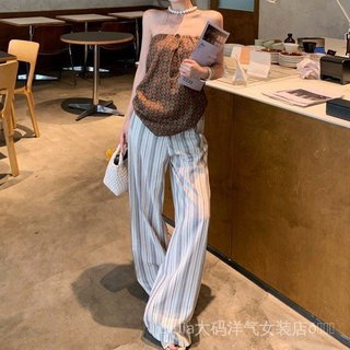 Bộ đồ hai mảnh nữ áo vest và quần sọc mùa hè - Thời trang hot