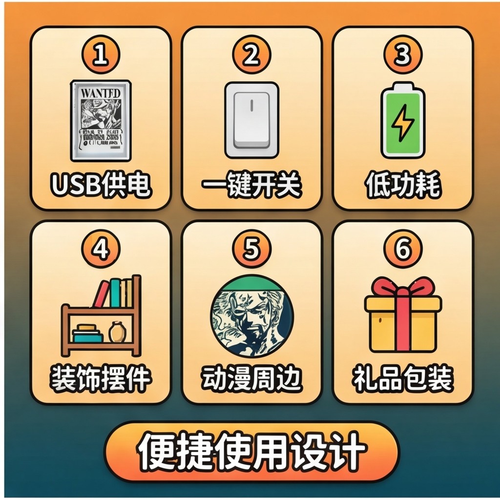 One Piece Zoro Sáng Tạo Đèn Ngủ Bóng Ánh Sáng Cướp Biển Luffy Anime Ngoại Vi Bất Ngờ Quà Tặng Sinh Nhật Người Bạn Tốt