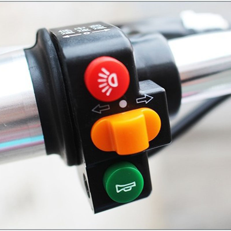 Công tắc kết hợp xe điện Ba tốc độ Khởi động trái phải Tín hiệu còi Pin xe ba-