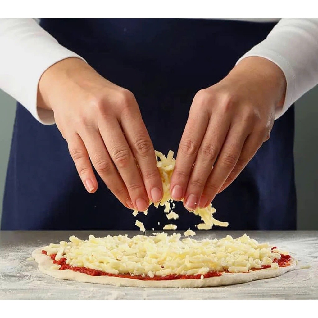 Phô Mai Mozzarella Bào Sợi Kiwifood 200g và 500g Béo Ngậy, Kéo Sợi Đẹp Tiện Lợi Chế Biến