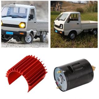 xihoho Shanrya RC 370 Motor + 52000 RPM Dễ dàng lắp đặt Kim loại Cánh quạt cân bằng chính xác cho WPL D12 (Màu xanh da trời)