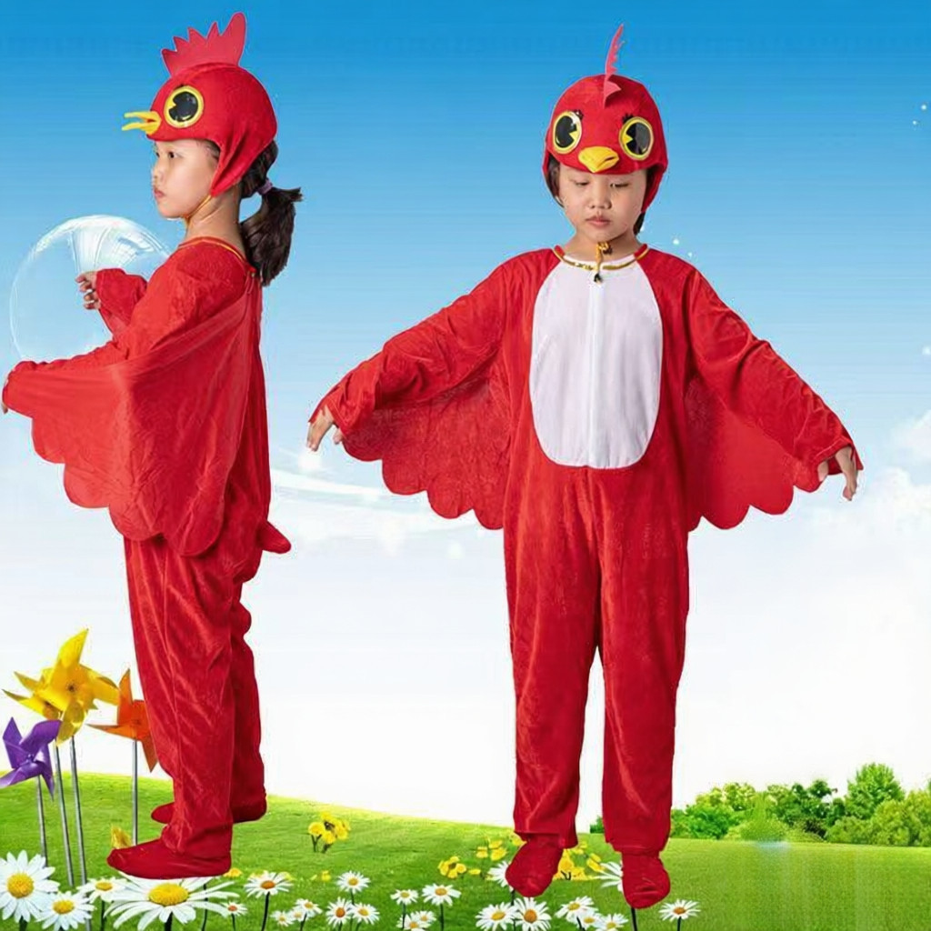 💕 HÀNG CÓ SẴN – Đầm Trang Phục Trẻ Em 3‑12 tuổi – Gà Vịt + Hoạt Hình Động Vật, Thích hợp Halloween, Giáng Sinh & Ngày Trẻ Em 🎃🎉