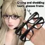 PYCOU Anime Nước Mắt Kính Khung, Không Ống Kính Y2K Thẩm Mỹ Unisex Kính Mắt Khung Đen Thời Trang Kawaii Retro Kính Mắt Trang Phục Halloween