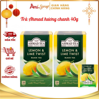 Trà Ahmad Hương Chanh 40g, Vị Tươi Mát Thơm Ngon Sảng Khoái Cho Buổi Sáng đầy Năng Lượng