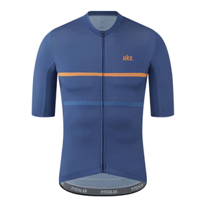 QSS002A - Áo Đạp Xe UKE Nam Navy – Dòng Cao Cấp, Chất Vải Ý Co Giãn 4D, Thoáng Khí & Nhanh Khô