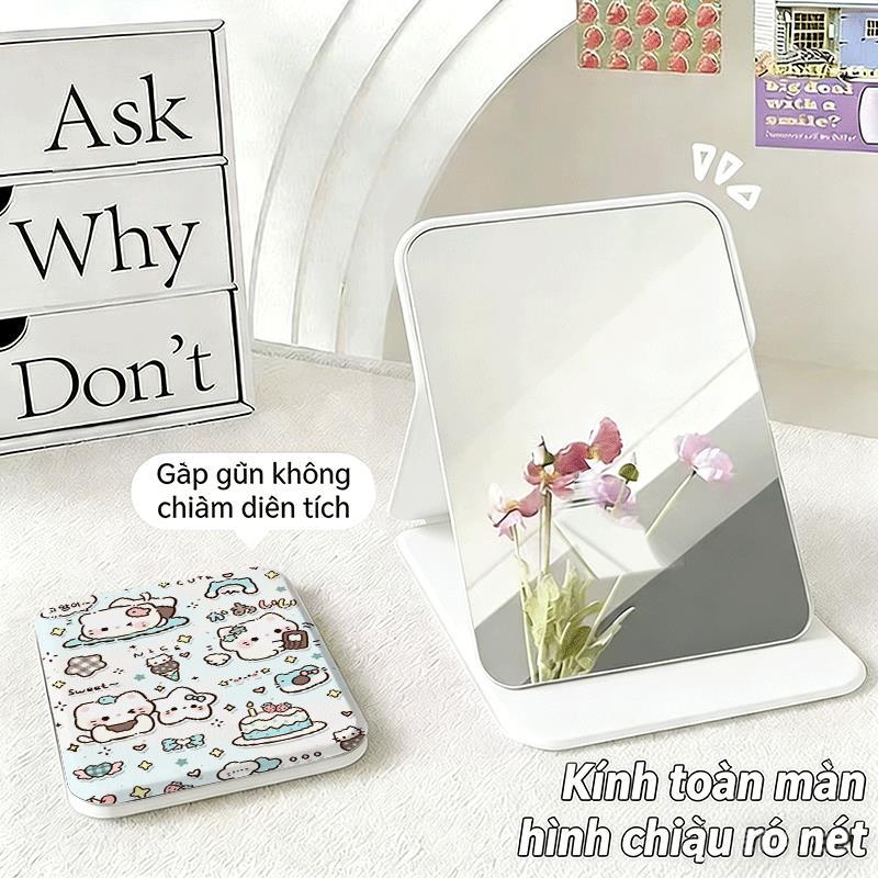 Đồ ăn vặt cho thú cưngChất liệu bền đẹp, kiểu dáng hiện đại Gương trang điểm gấp cao cấp