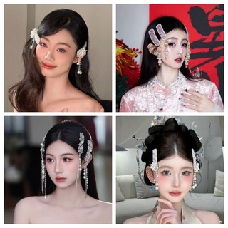 Mũ cô dâu, kẹp tóc tua rua, phong cách sang trọng và thời trang, phụ kiện chụp ảnh